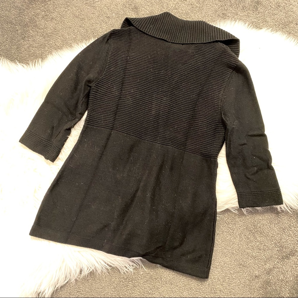 Black knit sweater cardigan - Picture 4 of 4